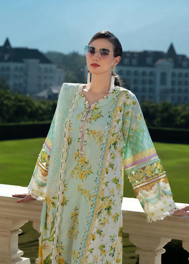 Elaf Printed Lawn Suits Unstitched 3 Piece EF25PL EPE-06 A - Summer Collection