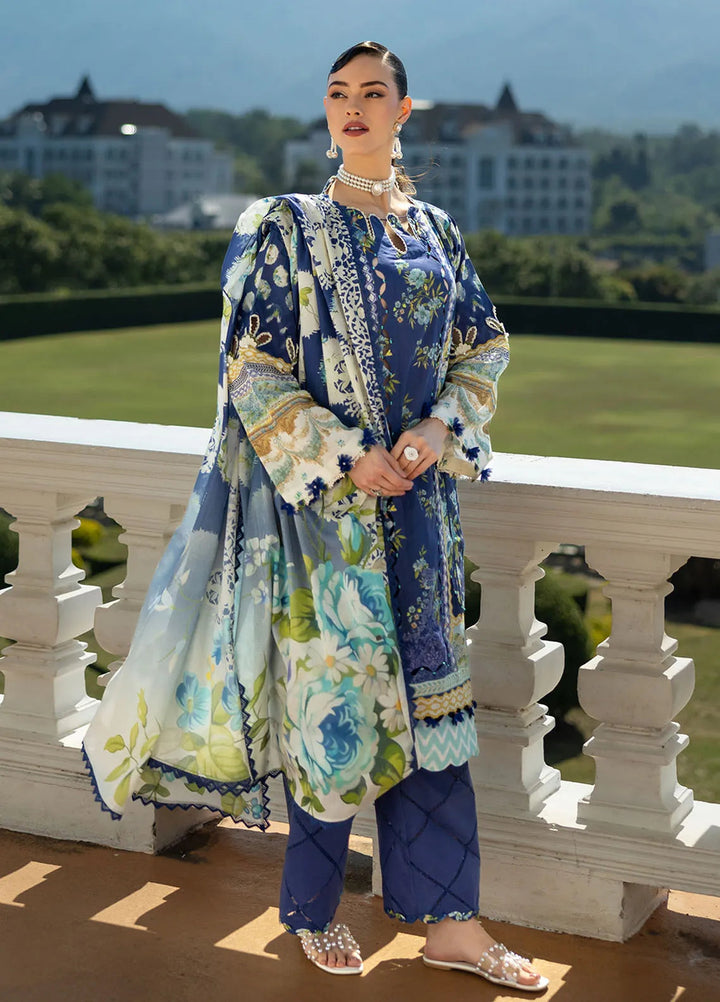 Elaf Printed Lawn Suits Unstitched 3 Piece EF25PL EPE 06 B - Summer Collection