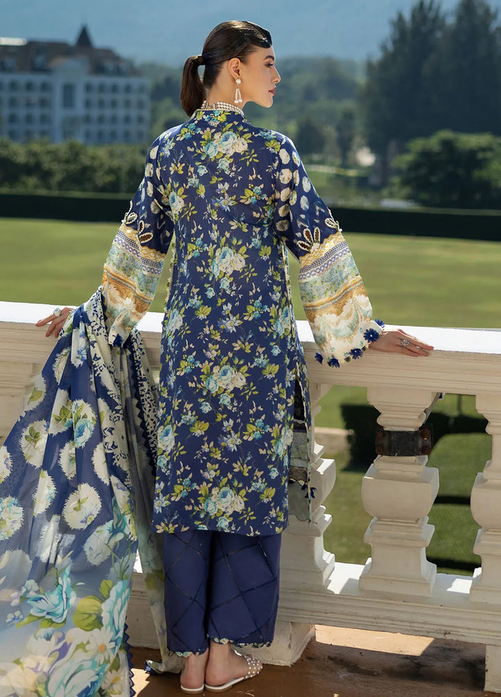 Elaf Printed Lawn Suits Unstitched 3 Piece EF25PL EPE 06 B - Summer Collection