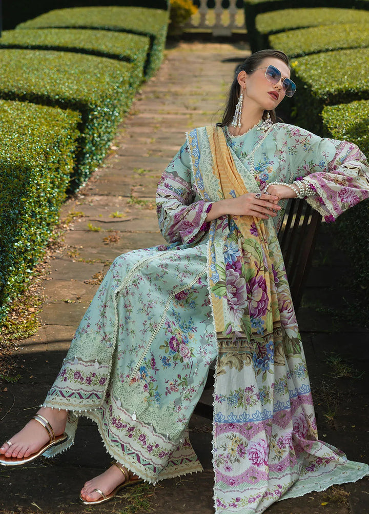 Elaf Printed Lawn Suits Unstitched 3 Piece EF25PL EPE-07 A - Summer Collection