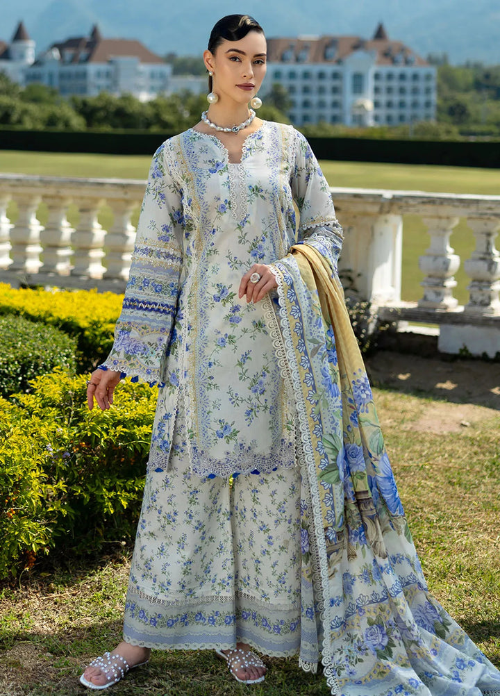 Elaf Printed Lawn Suits Unstitched 3 Piece EF25PL EPE-07 B - Summer Collection