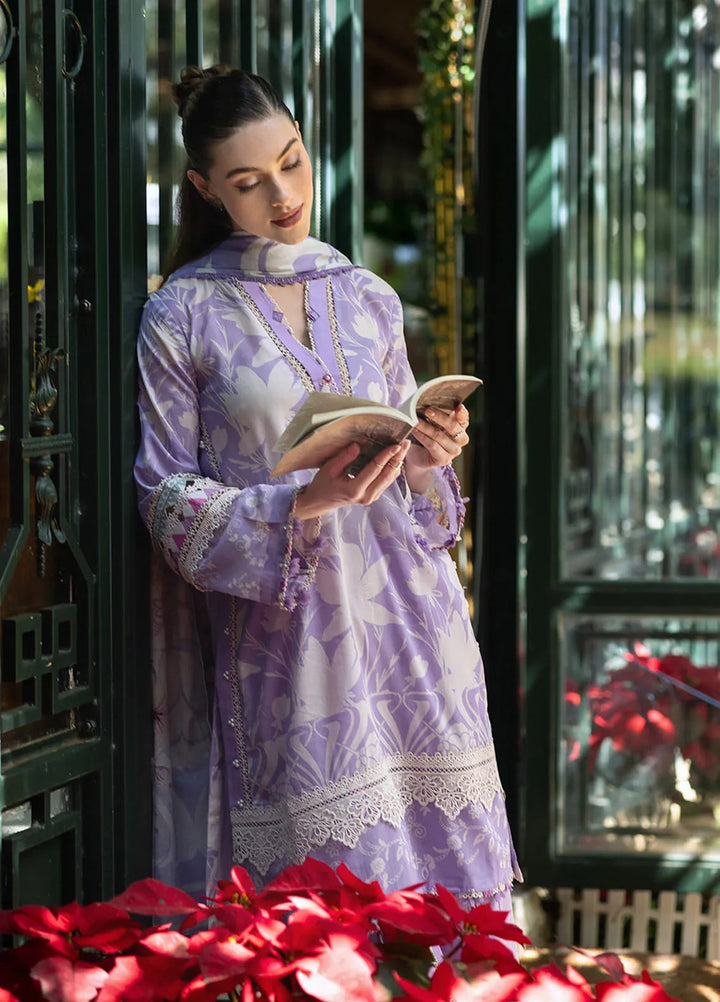 Elaf Printed Lawn Suits Unstitched 3 Piece EF25PL EPE-08 A - Summer Collection