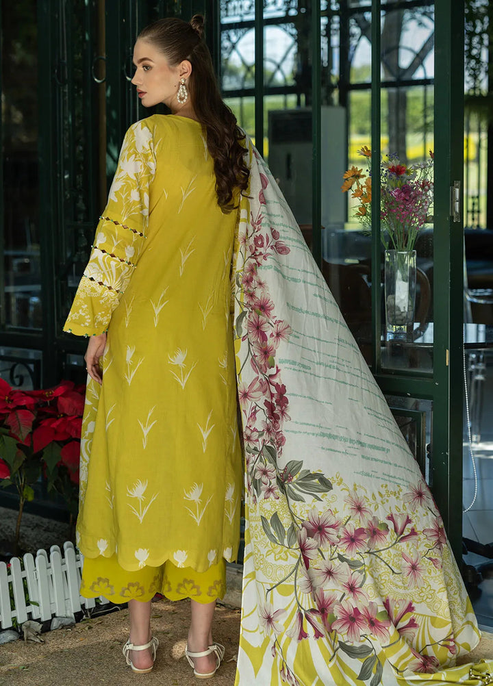 Elaf Printed Lawn Suits Unstitched 3 Piece EF25PL EPE-08 B - Summer Collection