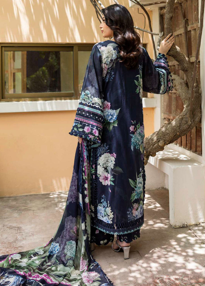 Elaf Printed Lawn Suits Unstitched 3 Piece EF25PS ECD-04B Twilight Garden - Summer Collection