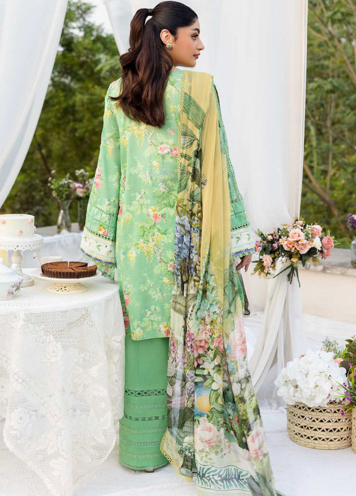 Elaf Printed Lawn Suits Unstitched 3 Piece EF25PS ECD-06B Pastelle - Summer Collection
