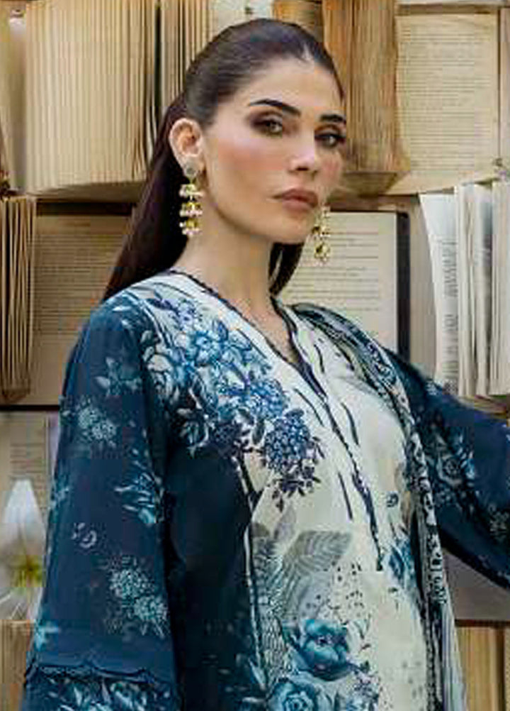 Elaf Printed Lawn Suits Unstitched 3 Piece EF25PS ECD-07A Floreya - Summer Collection