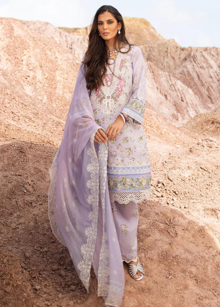 Elaf Embroidered Lawn Suits Unstitched 3 Piece EF23SL ESC-01A - Summer Collection