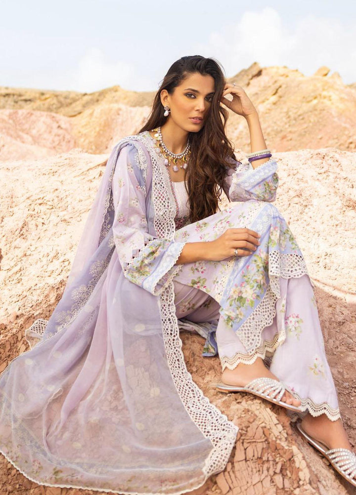 Elaf Embroidered Lawn Suits Unstitched 3 Piece EF23SL ESC-01A - Summer Collection