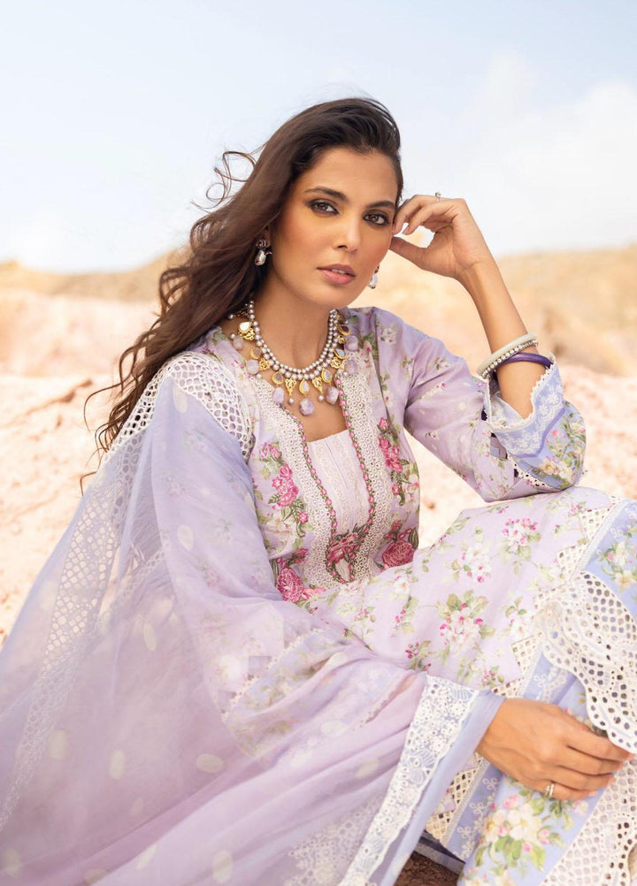 Elaf Embroidered Lawn Suits Unstitched 3 Piece EF23SL ESC-01A - Summer Collection