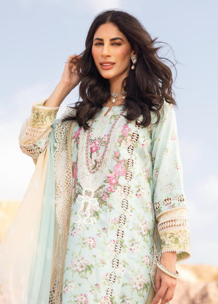 Elaf Embroidered Lawn Suits Unstitched 3 Piece EF23SL ESC-01B - Summer Collection