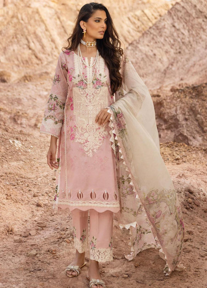 Elaf Embroidered Lawn Suits Unstitched 3 Piece EF23SL ESC-02A - Summer Collection