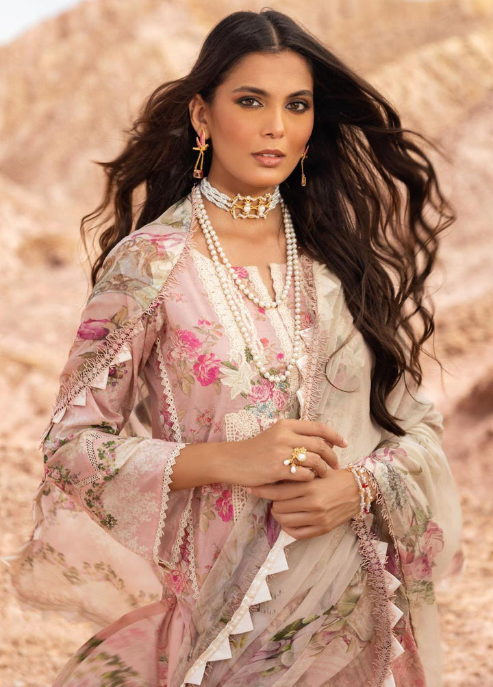 Elaf Embroidered Lawn Suits Unstitched 3 Piece EF23SL ESC-02A - Summer Collection