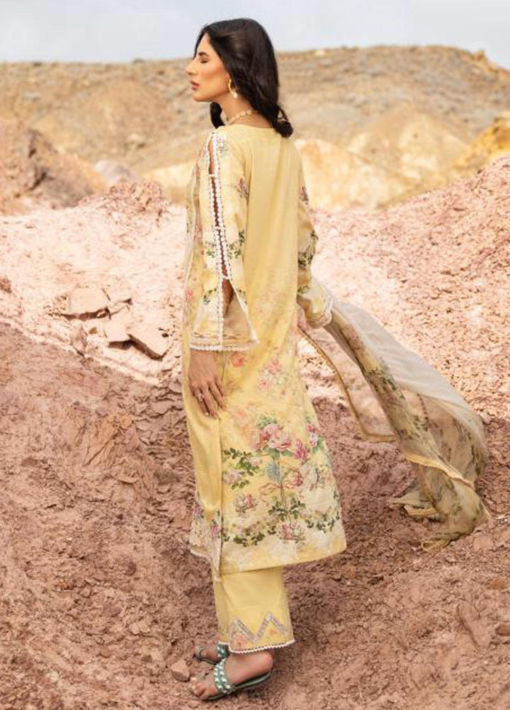 Elaf Embroidered Lawn Suits Unstitched 3 Piece EF23SL ESC-02B - Summer Collection