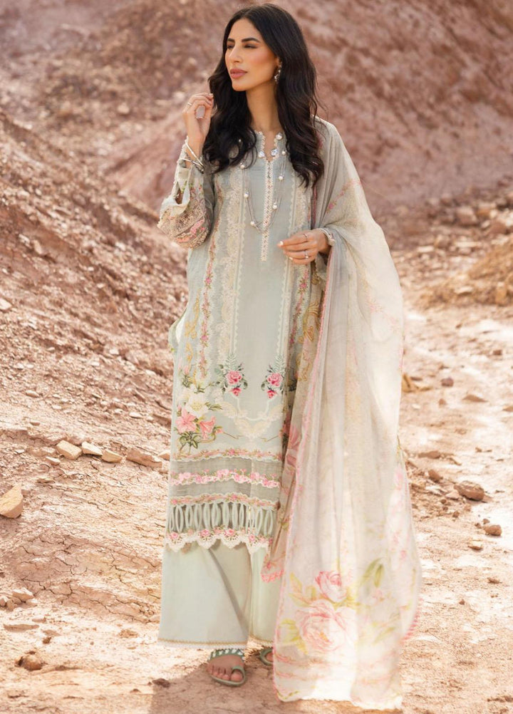 Elaf Embroidered Lawn Suits Unstitched 3 Piece EF23SL ESC-03B - Summer Collection