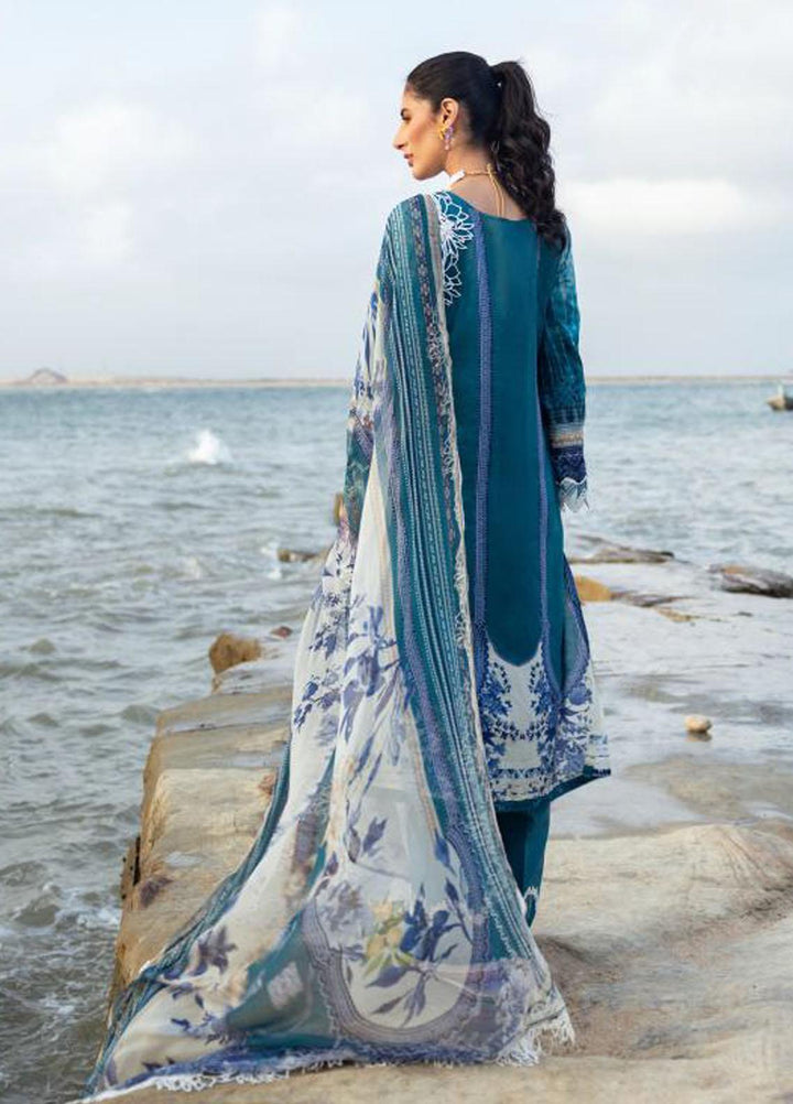 Elaf Embroidered Lawn Suits Unstitched 3 Piece EF23SL ESC-04A - Summer Collection