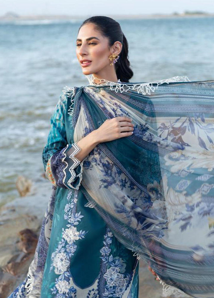 Elaf Embroidered Lawn Suits Unstitched 3 Piece EF23SL ESC-04A - Summer Collection