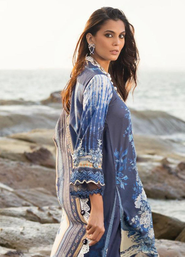 Elaf Embroidered Lawn Suits Unstitched 3 Piece EF23SL ESC-04B - Summer Collection