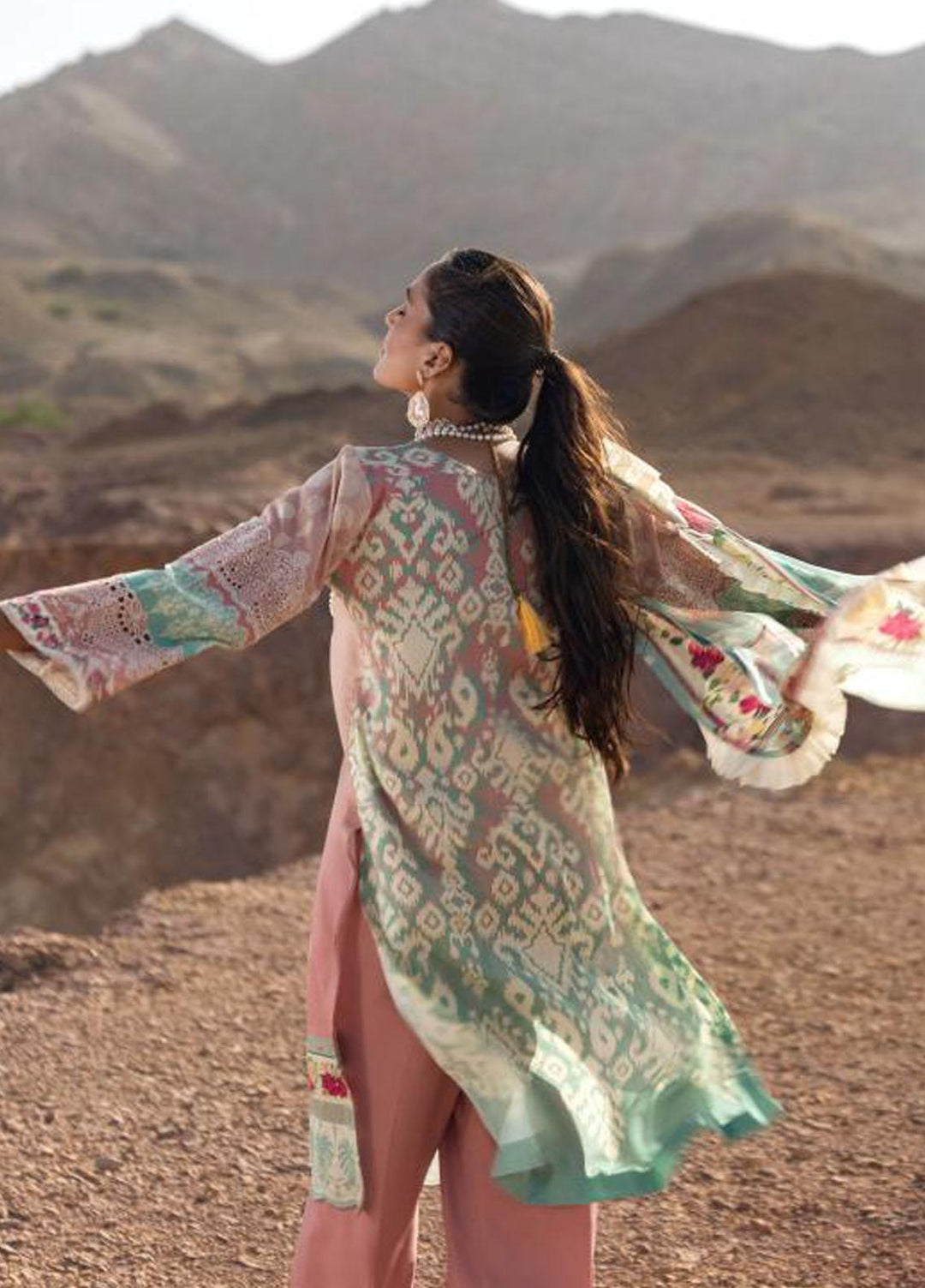 Elaf Embroidered Lawn Suits Unstitched 3 Piece EF23SL ESC-05A - Summer Collection