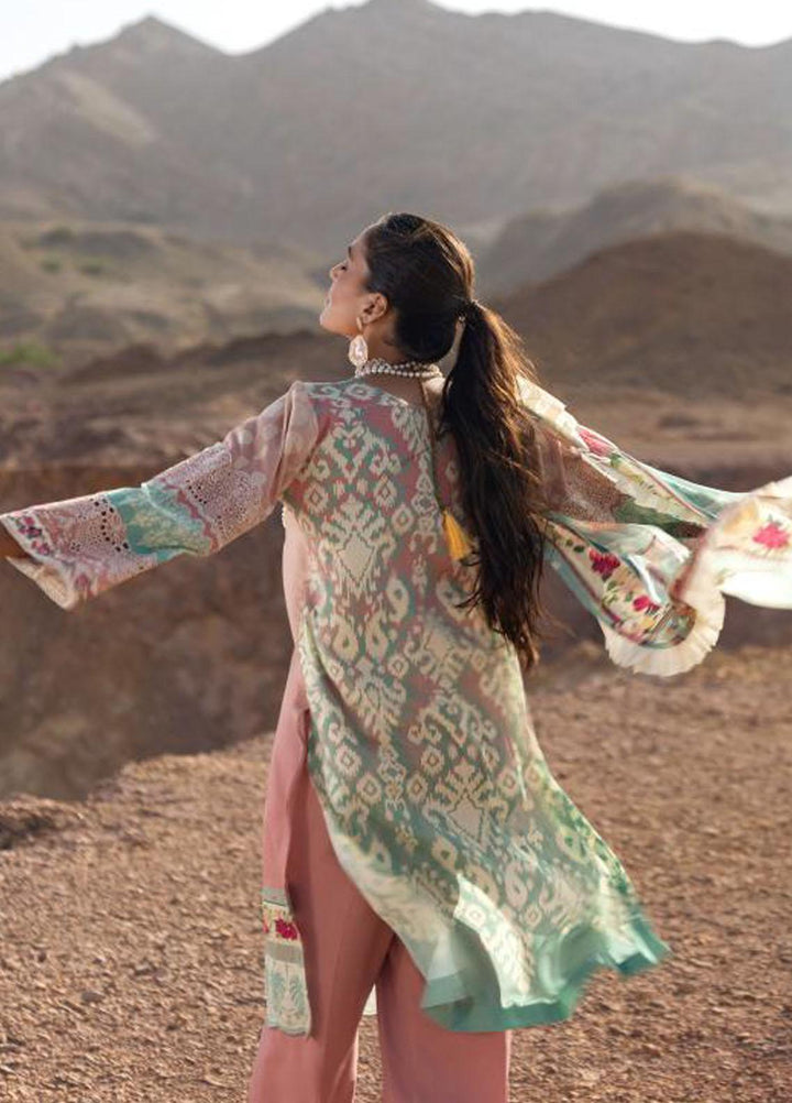 Elaf Embroidered Lawn Suits Unstitched 3 Piece EF23SL ESC-05A - Summer Collection