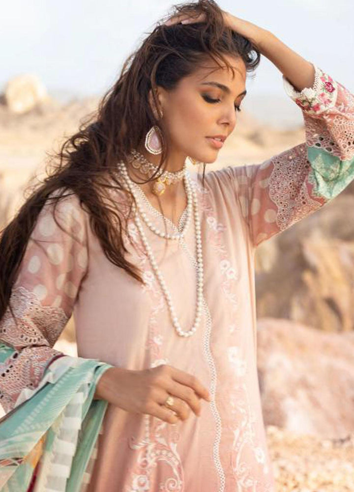 Elaf Embroidered Lawn Suits Unstitched 3 Piece EF23SL ESC-05A - Summer Collection