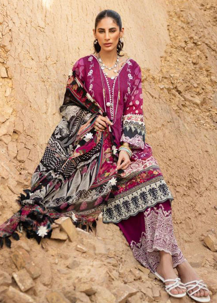 Elaf Embroidered Lawn Suits Unstitched 3 Piece EF23SL ESC-05B - Summer Collection