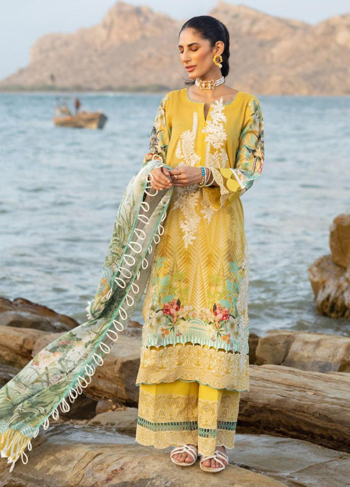 Elaf Embroidered Lawn Suits Unstitched 3 Piece EF23SL ESC-06A - Summer Collection