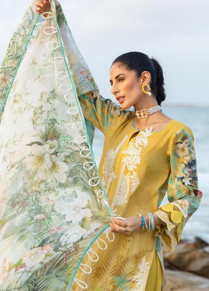 Elaf Embroidered Lawn Suits Unstitched 3 Piece EF23SL ESC-06A - Summer Collection