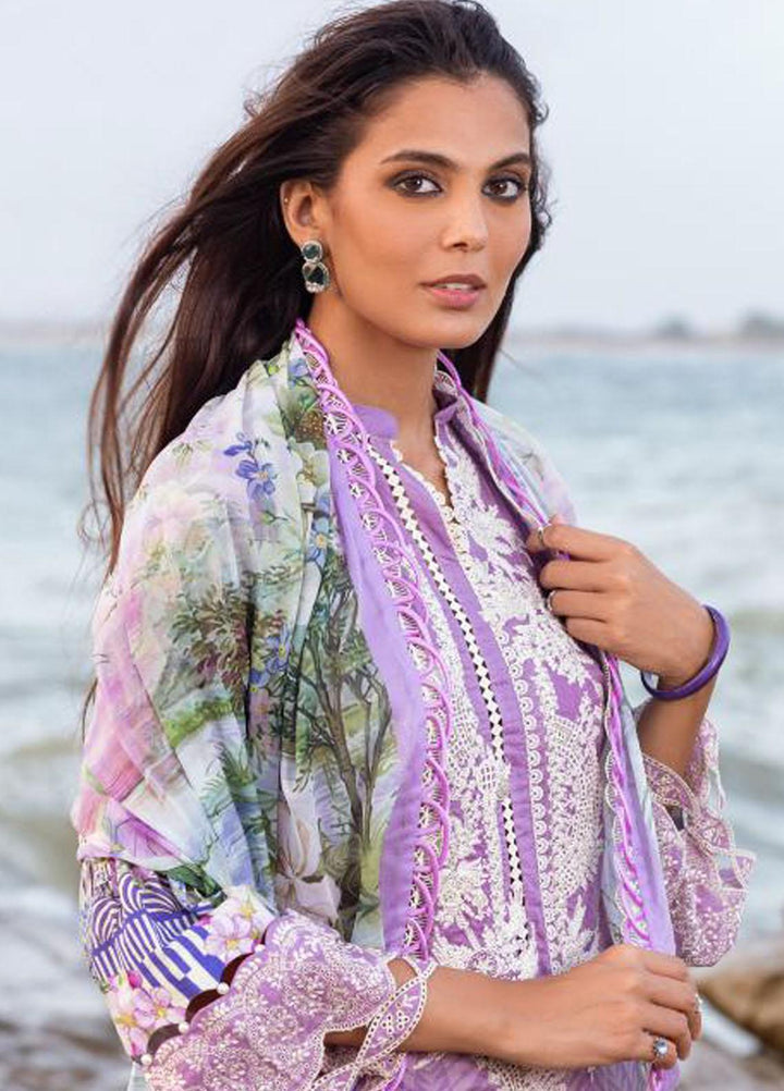 Elaf Embroidered Lawn Suits Unstitched 3 Piece EF23SL ESC-06B - Summer Collection