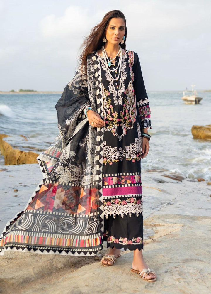 Elaf Embroidered Lawn Suits Unstitched 3 Piece EF23SL ESC-08A - Summer Collection