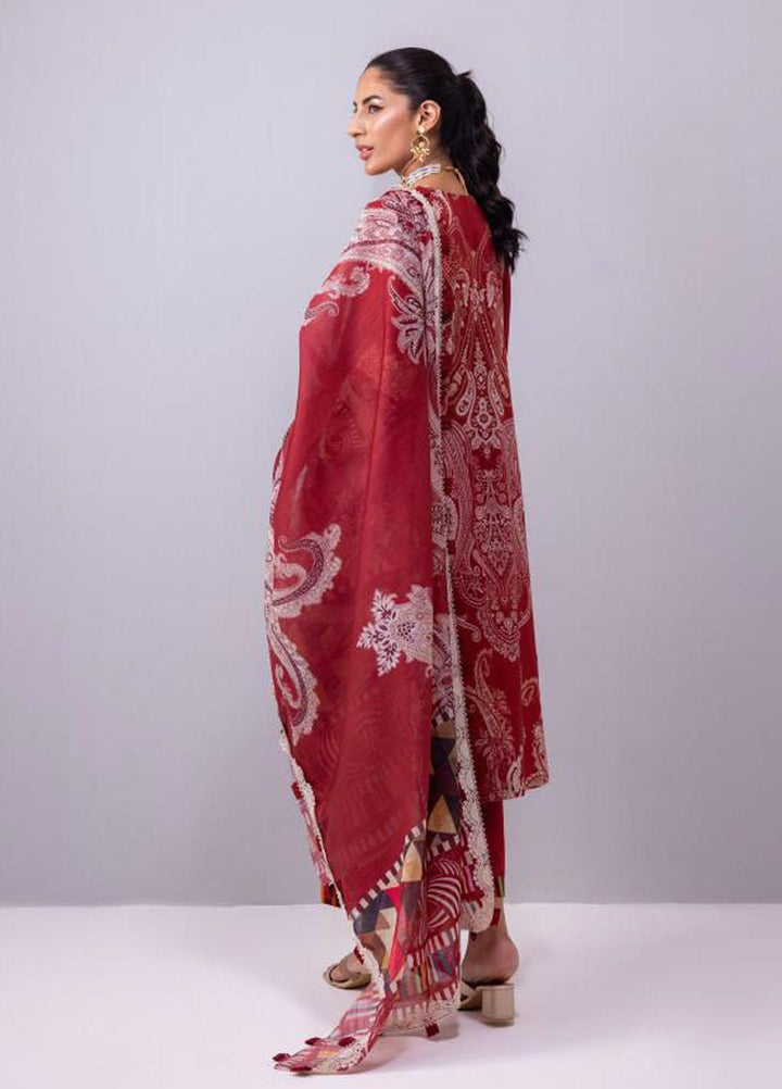 Elaf Embroidered Lawn Suits Unstitched 3 Piece EF23SL ESC-08B - Summer Collection