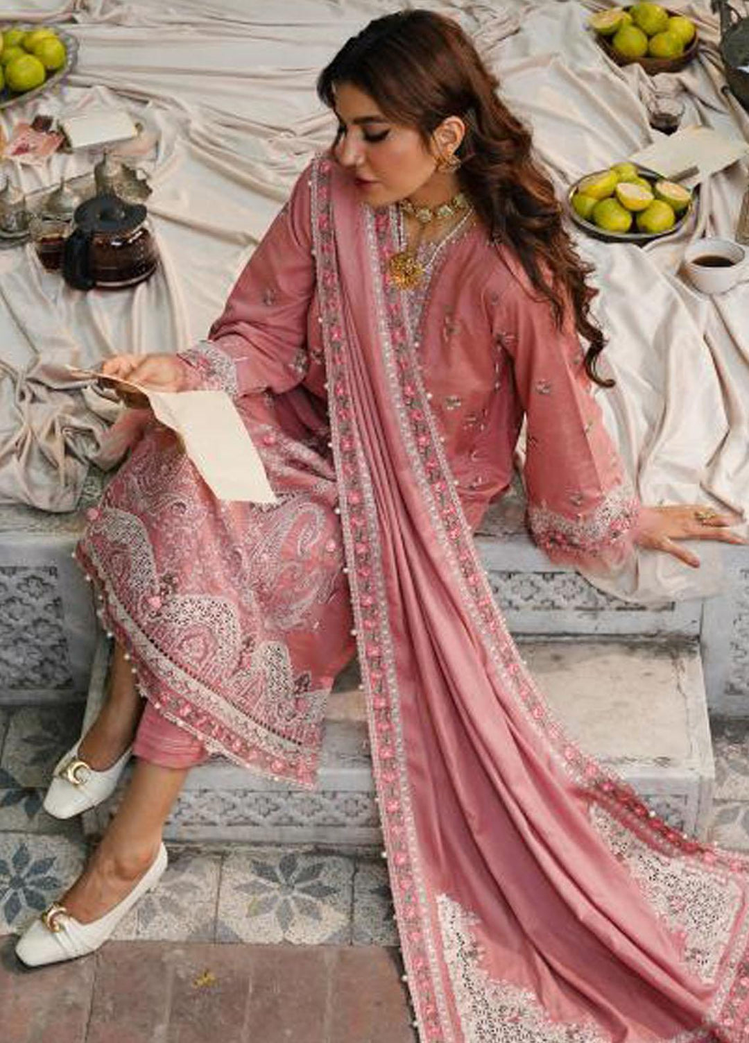 Elaf Embroidered Khaddar Suits Unstitched 3 Piece EF23LW EKW-01A Rastah - Winter Collection