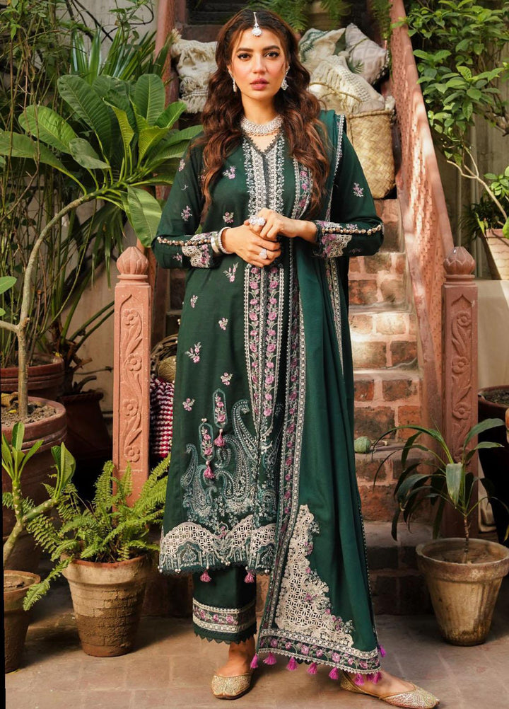 Elaf Embroidered Khaddar Suits Unstitched 3 Piece EF23LW EKW-01B Arzoo - Winter Collection
