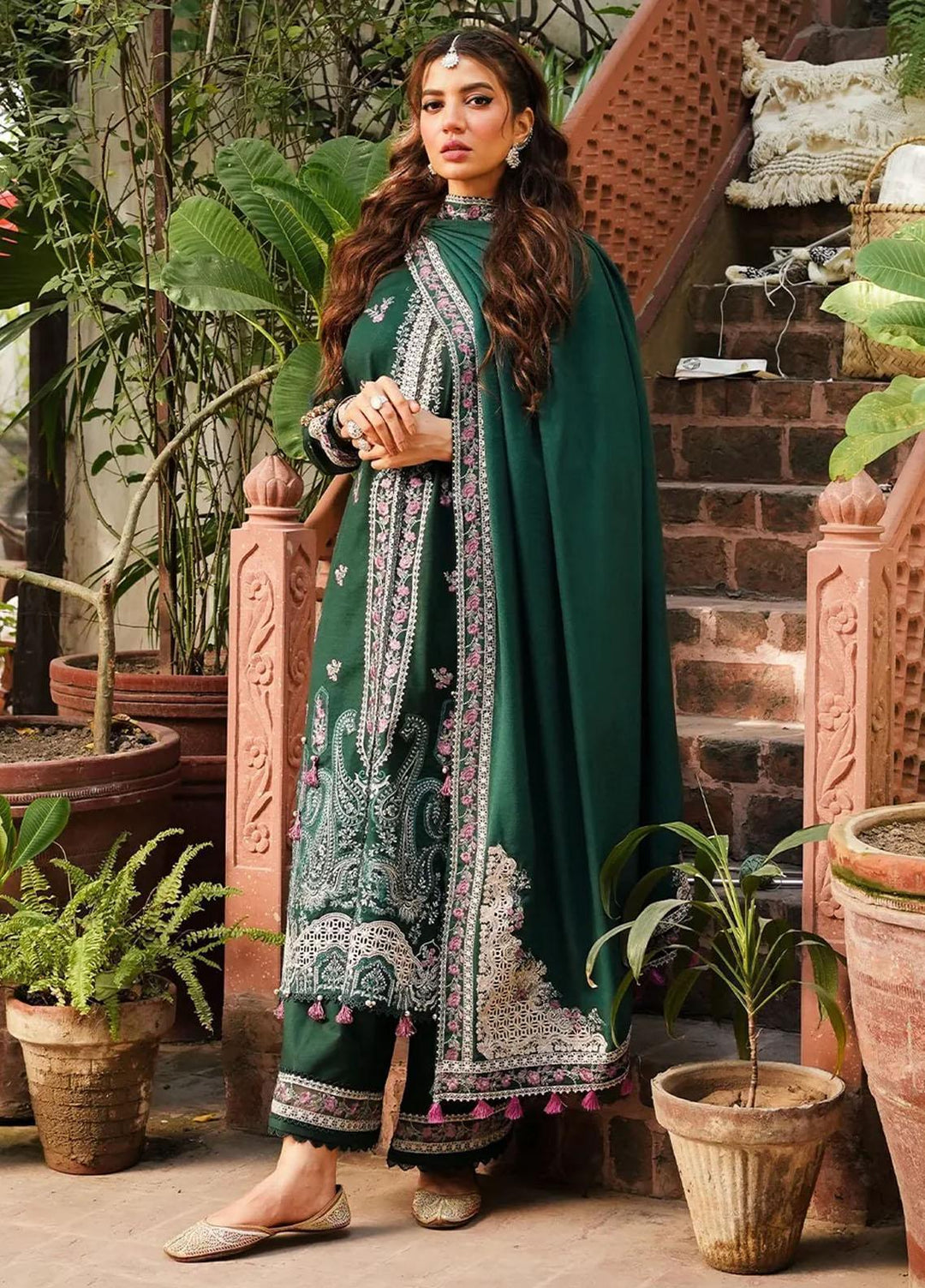 Elaf Embroidered Khaddar Suits Unstitched 3 Piece EF23LW EKW-01B Arzoo - Winter Collection