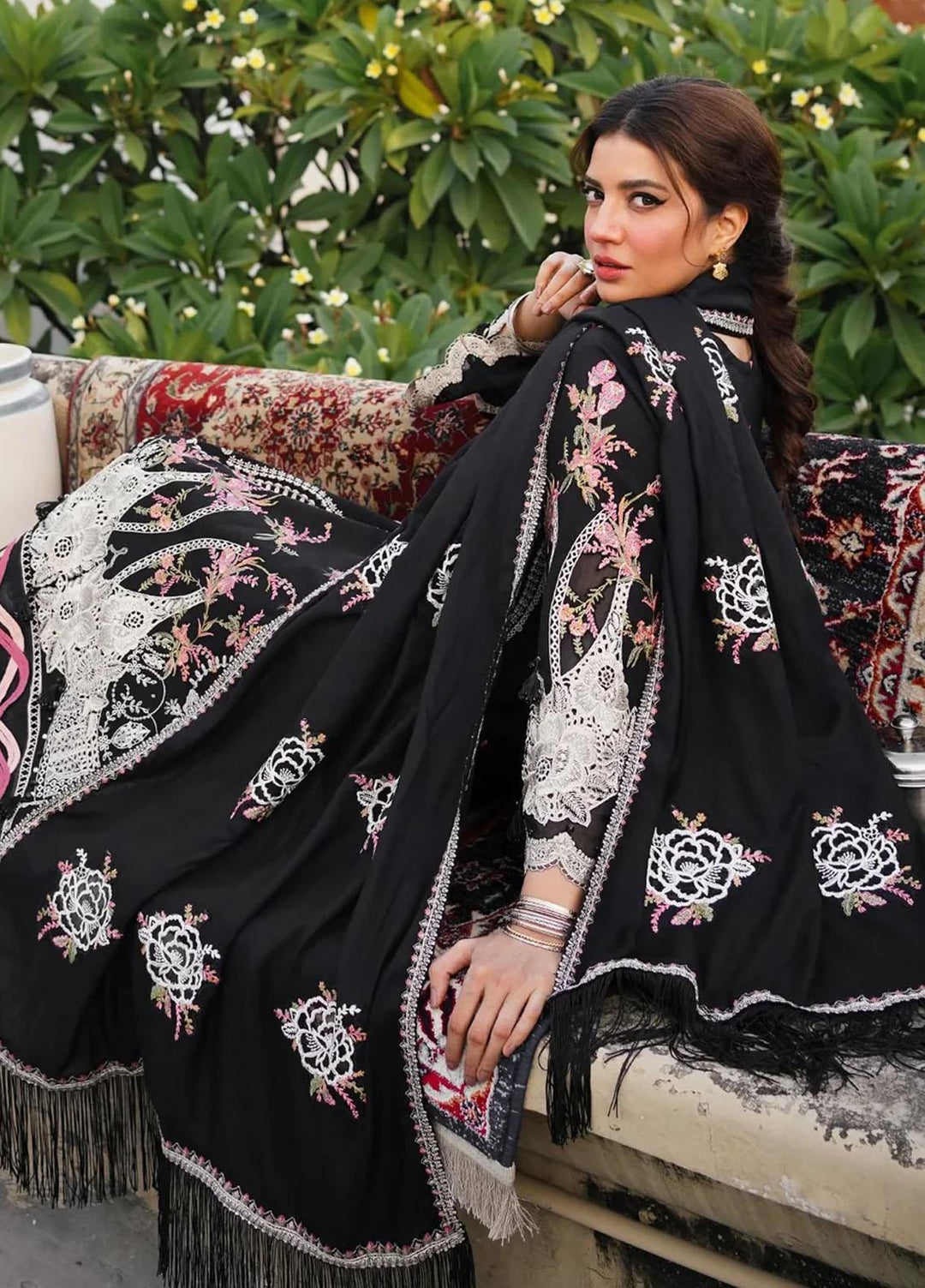 Elaf Embroidered Khaddar Suits Unstitched 3 Piece EF23LW EKW-02 Banafsh - Winter Collection