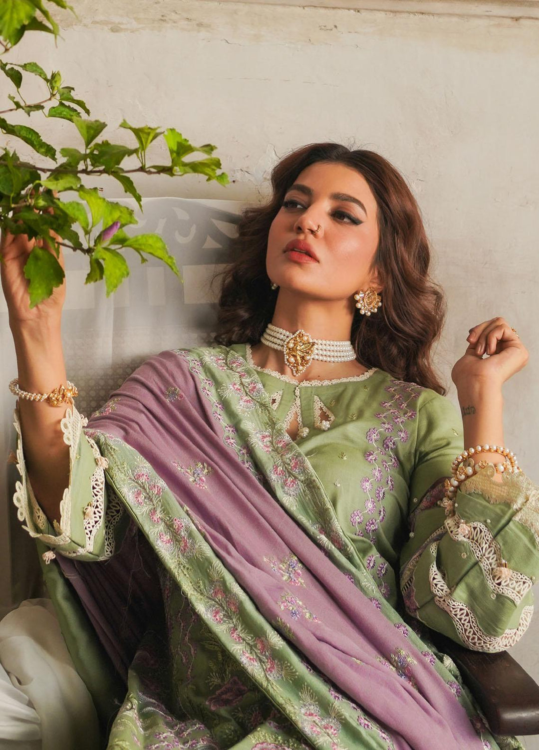 Elaf Embroidered Khaddar Suits Unstitched 3 Piece EF23LW EKW-04A Gulsaan - Winter Collection