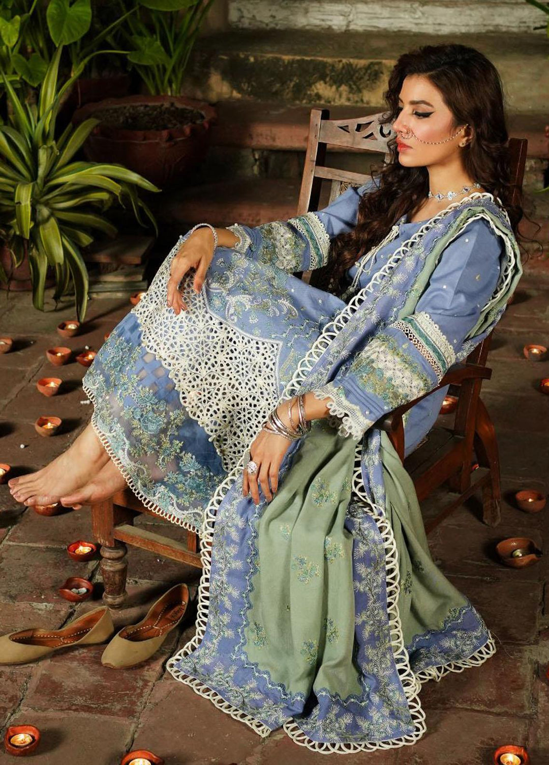 Elaf Embroidered Khaddar Suits Unstitched 3 Piece EF23LW EKW-04B Afsana - Winter Collection