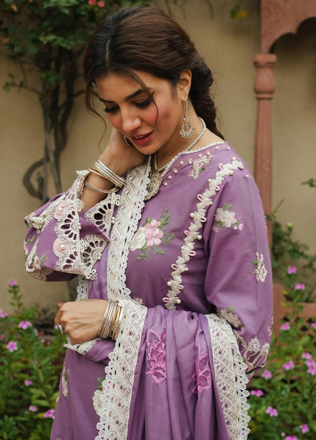 Elaf Embroidered Khaddar Suits Unstitched 3 Piece EF23LW EKW-06 Roshni - Winter Collection