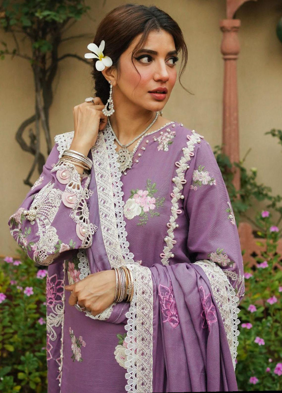 Elaf Embroidered Khaddar Suits Unstitched 3 Piece EF23LW EKW-06 Roshni - Winter Collection