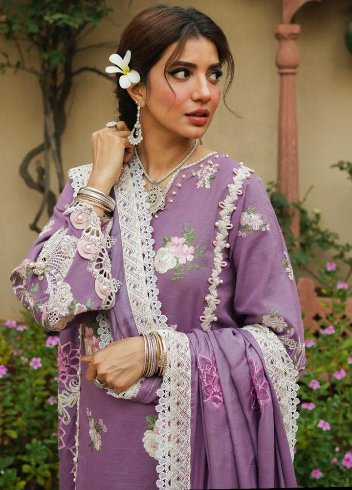 Elaf Embroidered Khaddar Suits Unstitched 3 Piece EF23LW EKW-06 Roshni - Winter Collection
