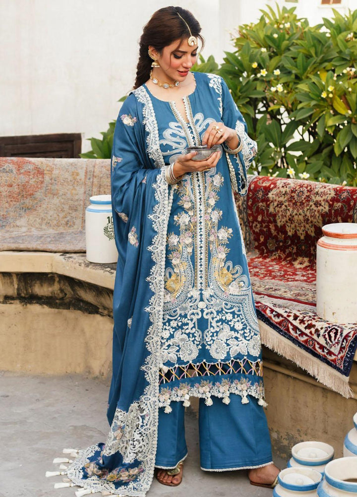Elaf Embroidered Khaddar Suits Unstitched 3 Piece EF23LW EKW-07 Falak - Winter Collection