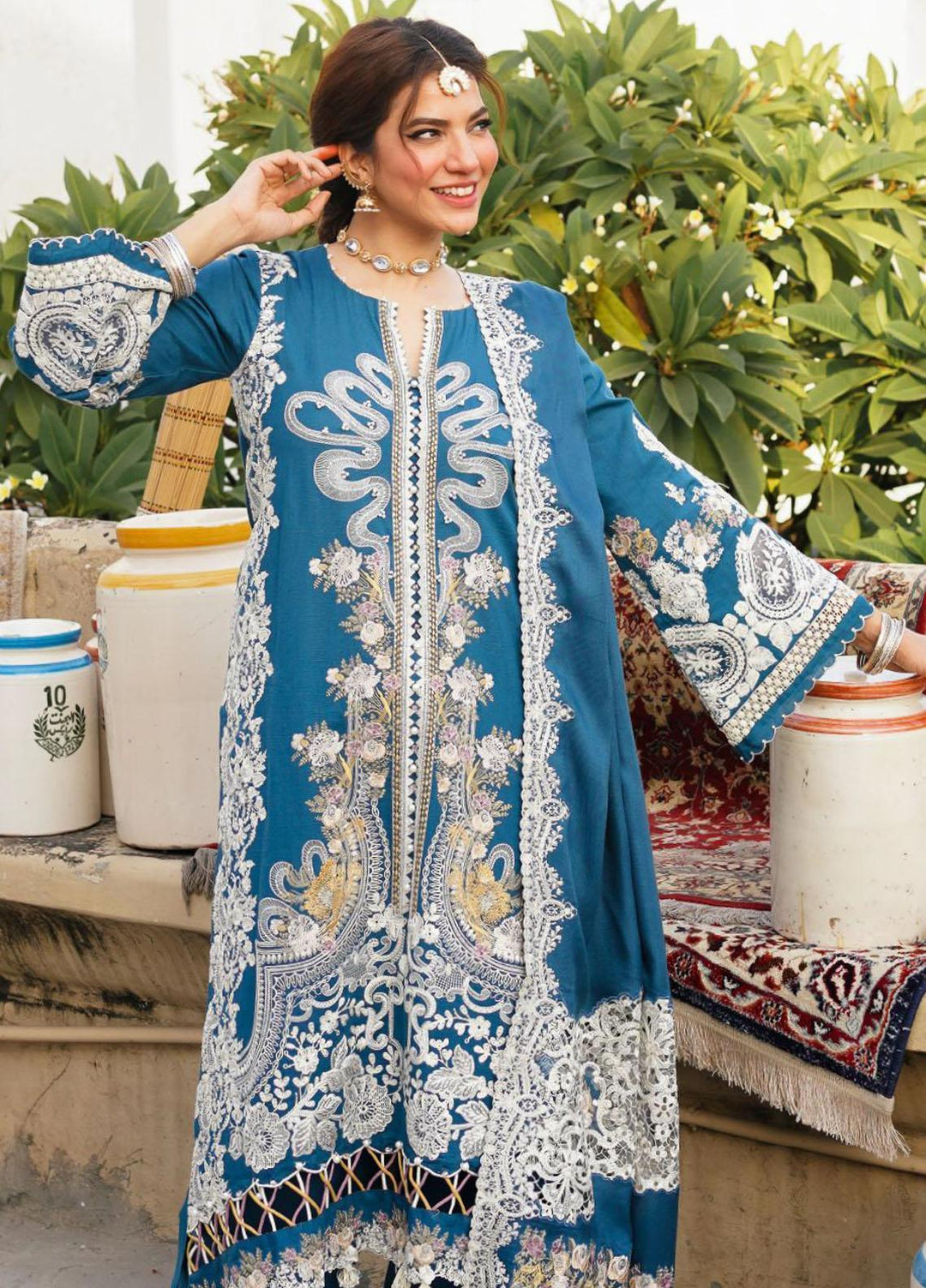 Elaf Embroidered Khaddar Suits Unstitched 3 Piece EF23LW EKW-07 Falak - Winter Collection