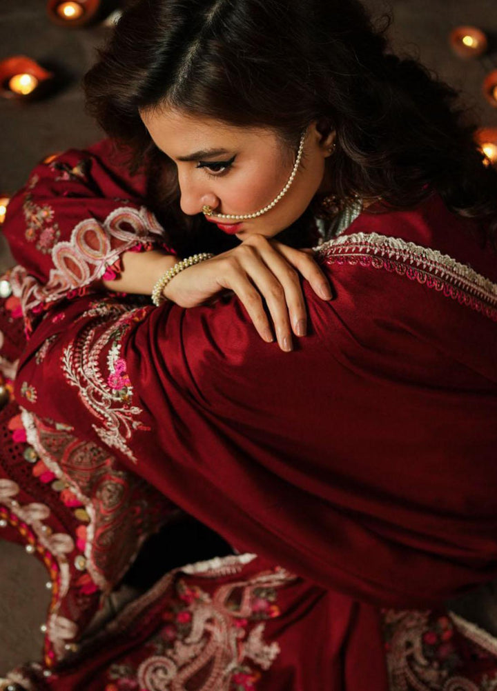 Elaf Embroidered Khaddar Suits Unstitched 3 Piece EF23LW EKW-08 Ghulab - Winter Collection