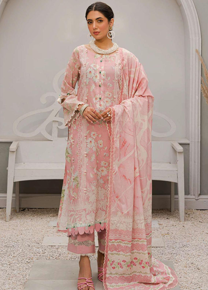 Elaf Printed Lawn Suits Unstitched 3 Piece EF23L EPP-01A - Summer Collection