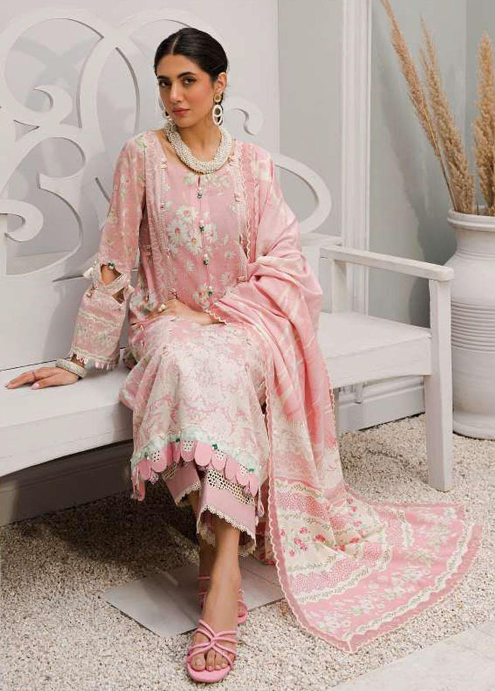 Elaf Printed Lawn Suits Unstitched 3 Piece EF23L EPP-01A - Summer Collection