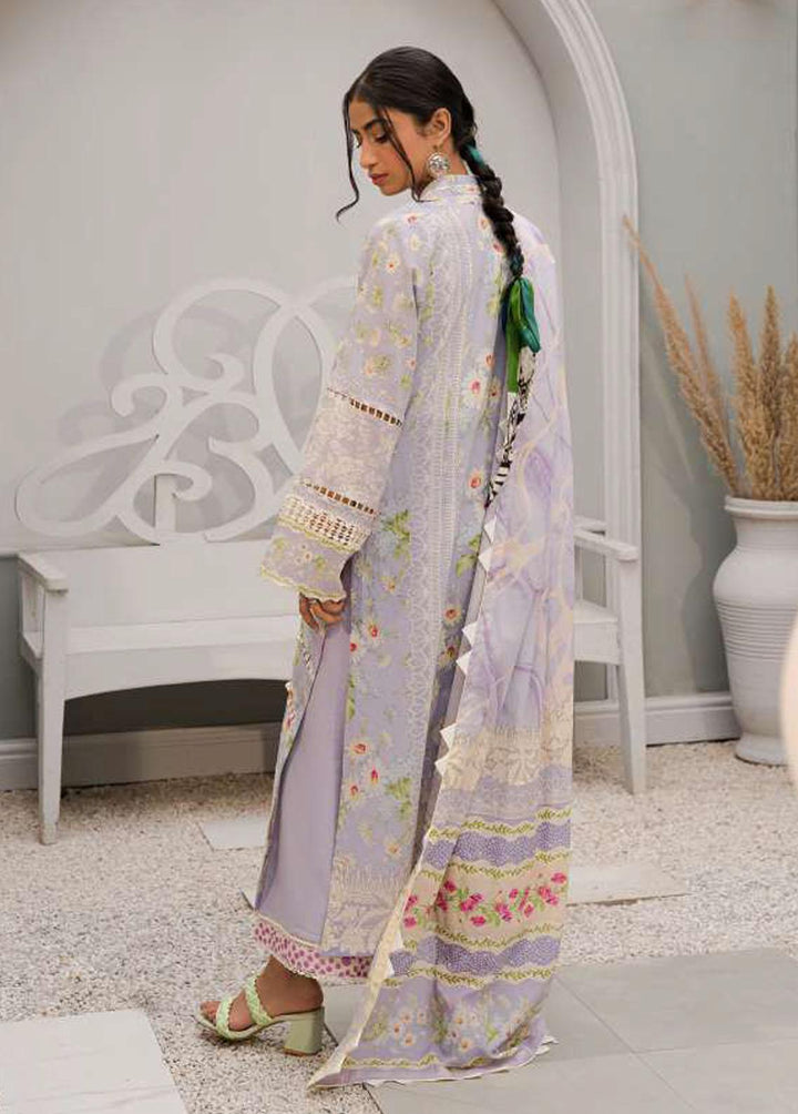 Elaf Printed Lawn Suits Unstitched 3 Piece EF23L EPP-01B - Summer Collection