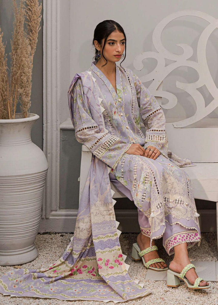 Elaf Printed Lawn Suits Unstitched 3 Piece EF23L EPP-01B - Summer Collection