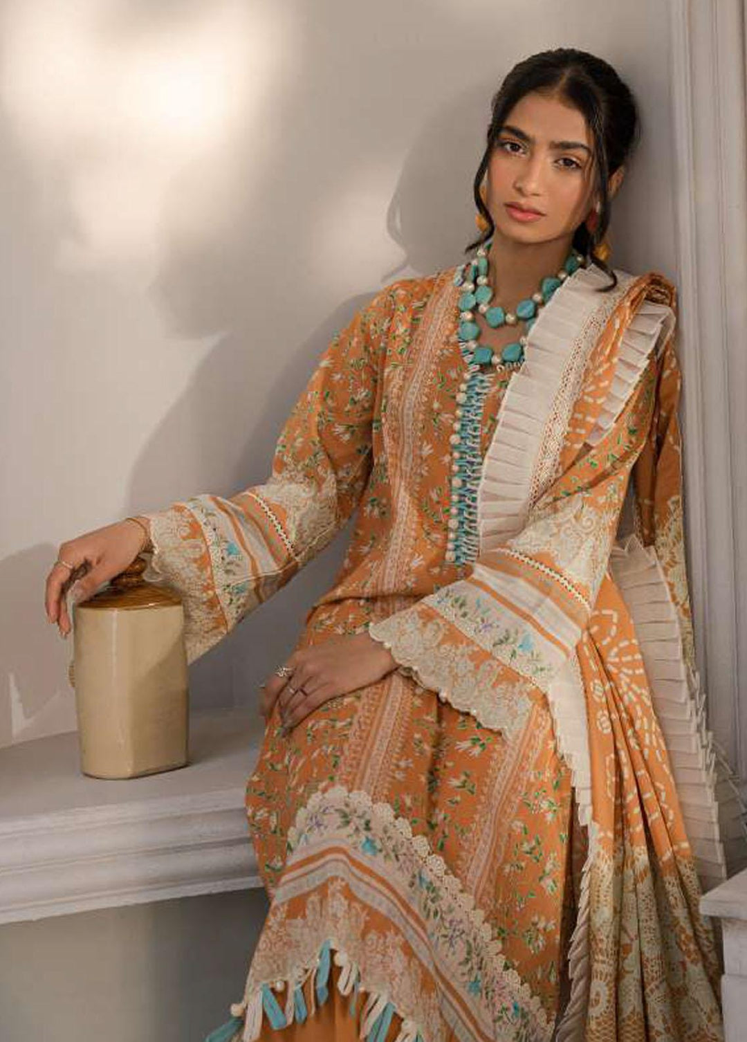 Elaf Printed Lawn Suits Unstitched 3 Piece EF23L EPP-02A - Summer Collection
