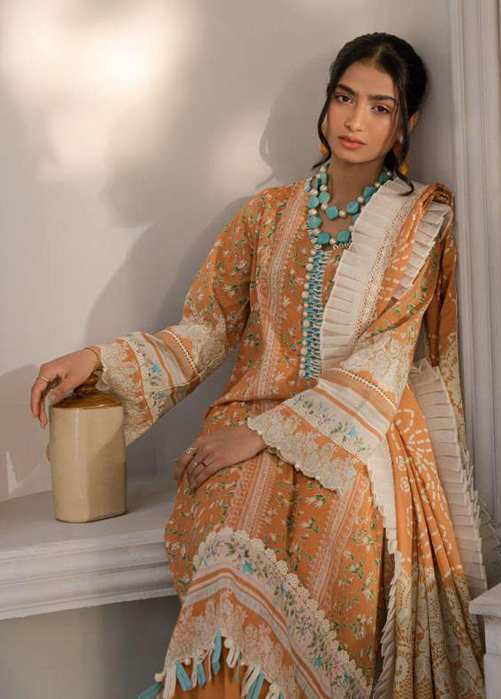 Elaf Printed Lawn Suits Unstitched 3 Piece EF23L EPP-02A - Summer Collection