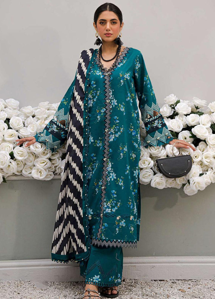 Elaf Printed Lawn Suits Unstitched 3 Piece EF23L EPP-03B - Summer Collection