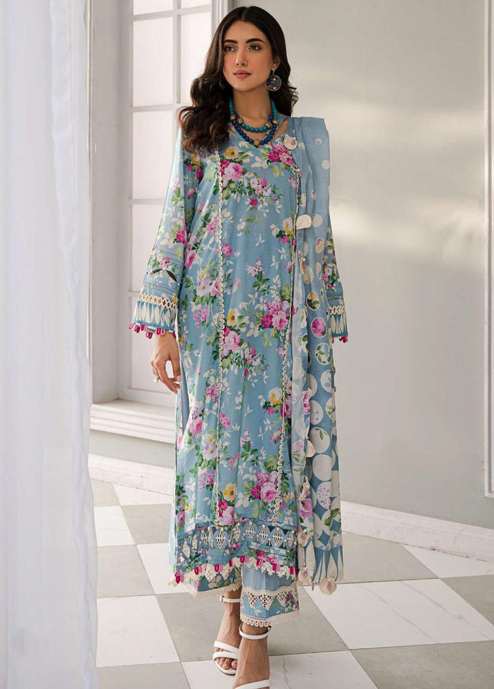 Elaf Printed Lawn Suits Unstitched 3 Piece EF23L EPP-05B - Summer Collection